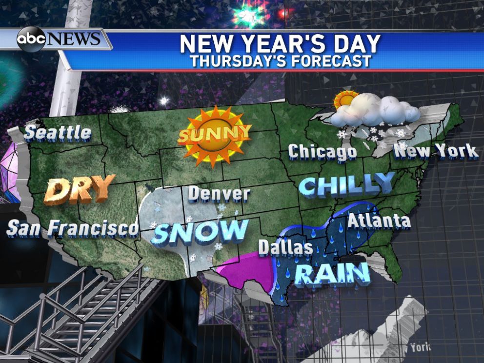 PHOTO: National Outlook for New Years Day
