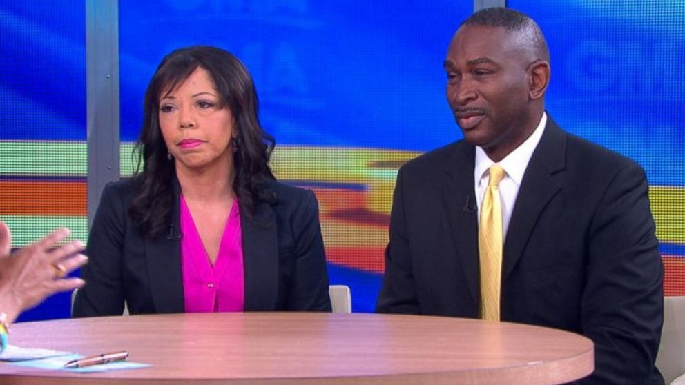 PHOTO: Jordan Davis parents, Lucia McBath and Ronald Davis, on Good Morning America, Feb. 19, 2014.