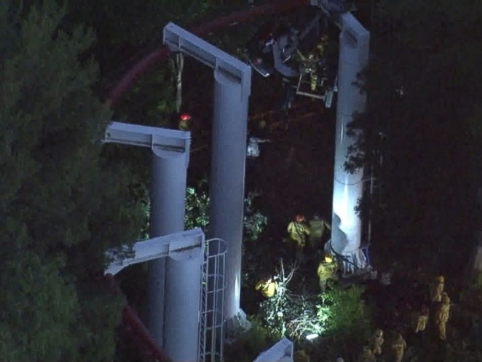 PHOTO: The ride remains closed as Six Flags inspects the area.