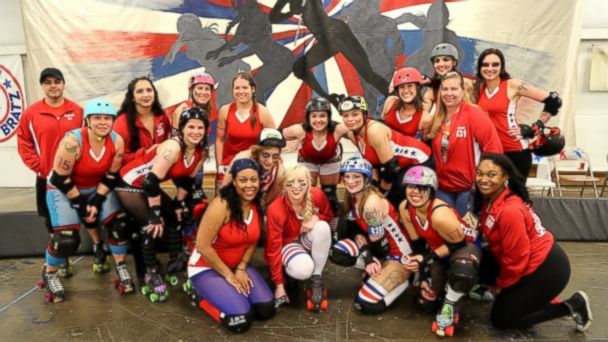 VIDEO: Knockdowns and Friendships in All Female Military Roller Derby Team