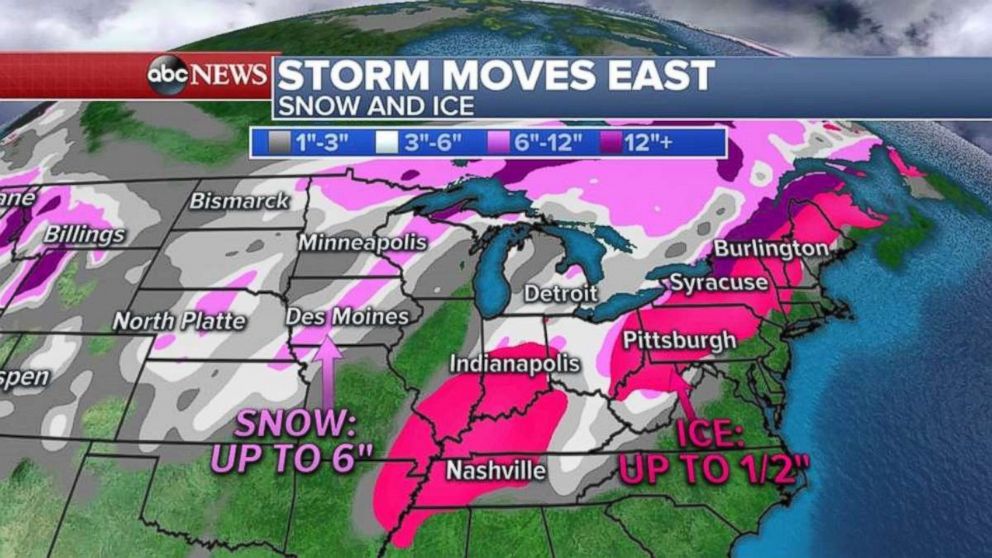 PHOTO: A snow could bring up to a foot snow to parts New England.