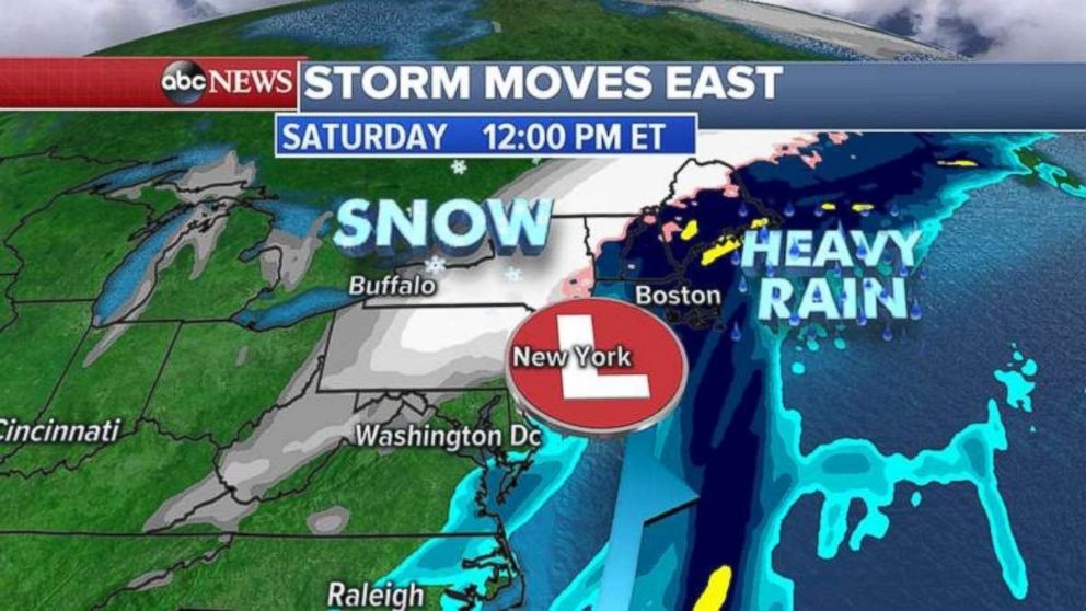 Flood Watches were in place along the East Coast on Thursday.