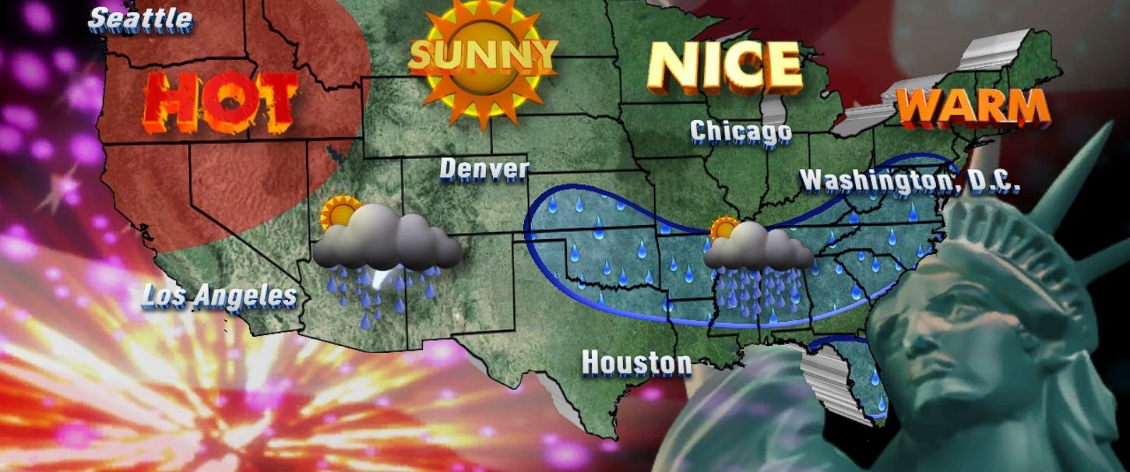 Independence Day Weather Forecast - ABC News