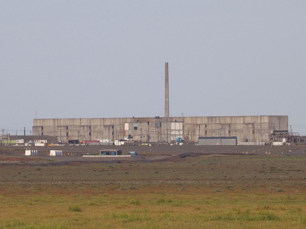 PHOTO: A structure is seen at the Hanford Nuclear Reservation in Benton County, on May 9, 2017, in Washington state.