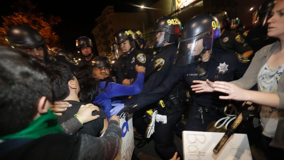 Tens Of Thousands Protest Trump Election Victory, 124 Arrested - ABC News