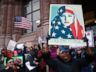 PHOTO: Demonstrators chant against President Donald Trumps executive order temporarily banning immigrants from seven Muslim-majority countries from entering the U.S.