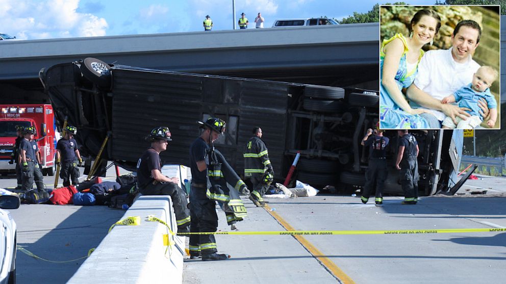 PHOTO: Wreckage of bus crash in Indianapolis