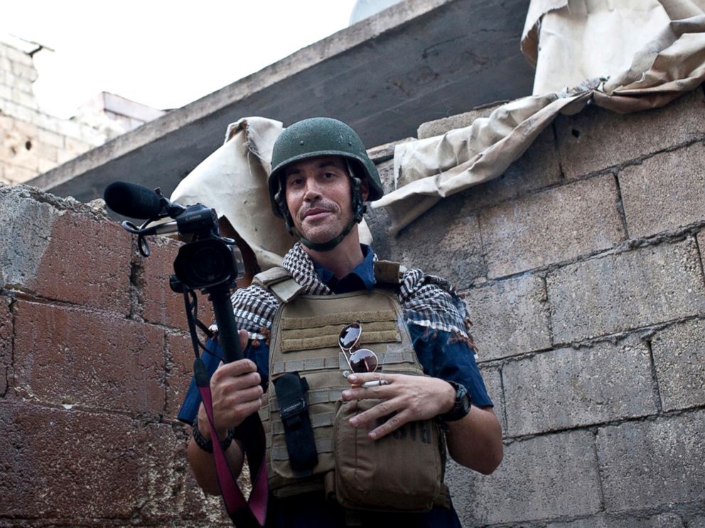 PHOTO: A November 2012 file photo shows journalist James Foley while covering the civil war in Aleppo, Syria. The Islamic State group released a video on Aug. 19, 2014, showing a jihadi beheading Foley, a 40-year-old journalist from Rochester, N.H. 