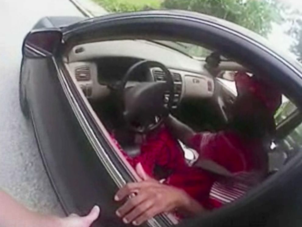 PHOTO: In this July 19, 2015, frame from body camera video provided by the University of Cincinnati Campus Police, university Officer Ray Tensing stands next to motorist Samuel DuBose during a traffic stop for a missing front license plate in Cincinnati. 