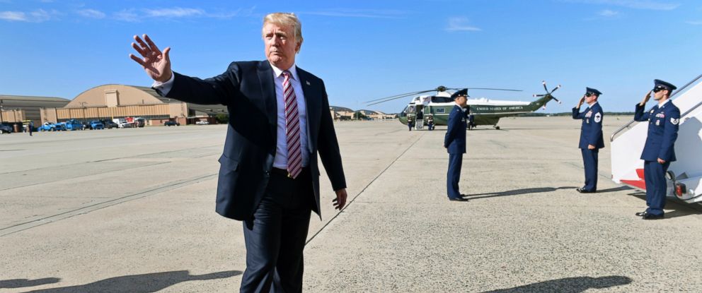 President Trump Arrives In Hurricane-ravaged Puerto Rico - ABC News