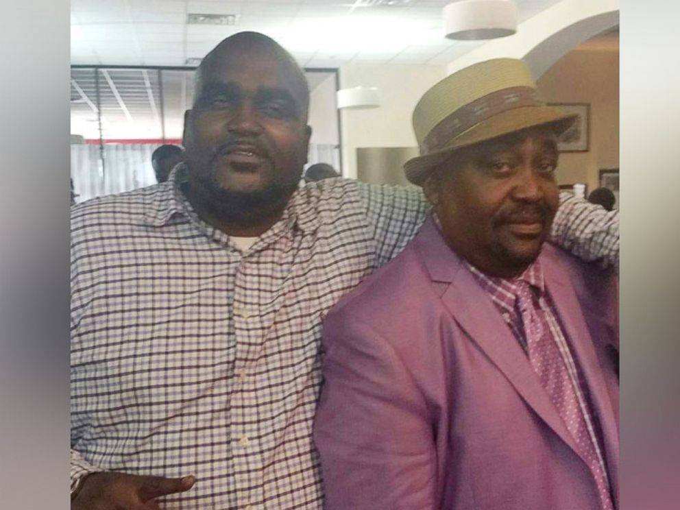 PHOTO: This photo provided by the Parks & Crump, LLC shows Terence Crutcher, left, with his father, Joey Crutcher. Crutcher, an unarmed black man was killed by a white Oklahoma officer Friday, Sept. 16, 2016, who was responding to a stalled vehicle.