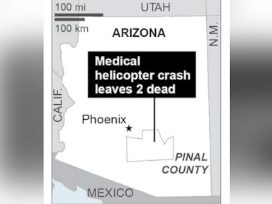 2 Dead, 1 Survivor As Medical Helicopter Crashes in Arizona