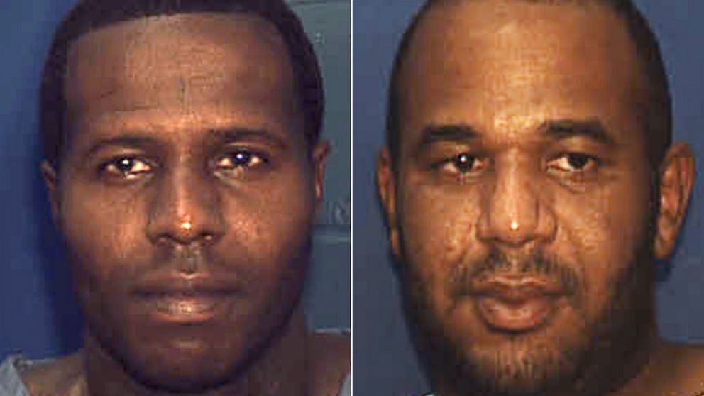 PHOTO: Two convicted murderers, Charles Walker, left, and Joseph Jenkins were mistakenly released from prison with forged documents in Franklin County, Fla., in late September and early October.