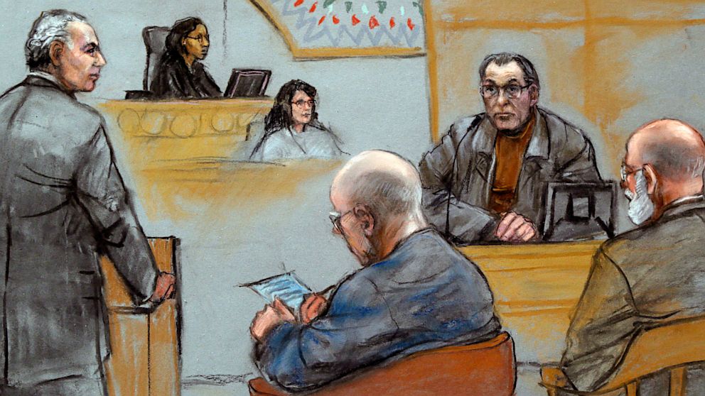 PHOTO: This courtroom sketch depicts Stephen "The Rifleman" Flemmi,