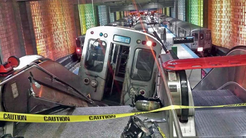 New Surveillance Video Appears To Show Chicago Train Derailment Abc News