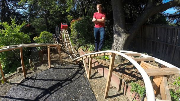 Who wouldn't want this at-home backyard roller coaster?