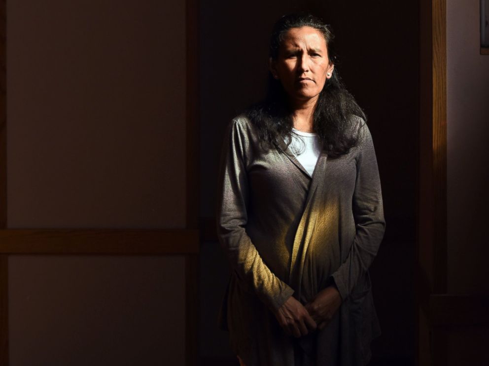 PHOTO: Jeanette Vizguerra, an undocumented mother of four, poses in the First Unitarian Society Church of Denver in Denver, Colorado, on Feb. 16, 2017.