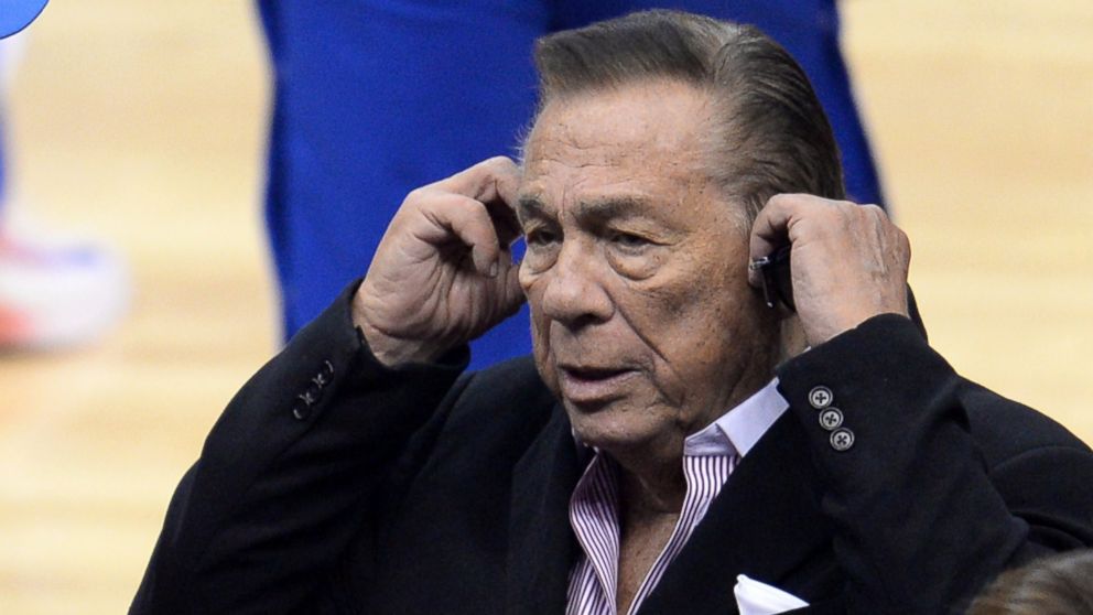 PHOTO: Donald Sterling attends the NBA playoff game between the Clippers and the Golden State Warriors, April 21, 2014 at Staples Center in Los Angeles, Calif.