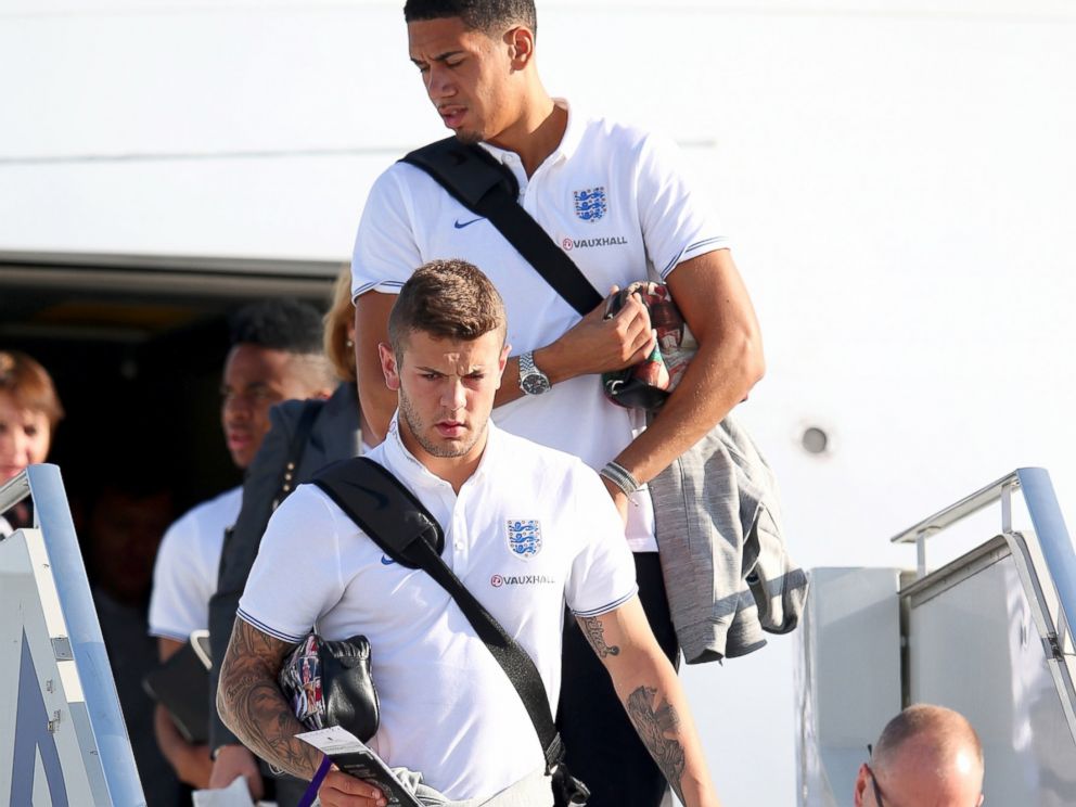 PHOTO: Team England arrives into Rio de Janeiro Galeao International Airport, June 8, 2014 in Rio de Janeiro, ahead of the 2014 FIFA world Cup.