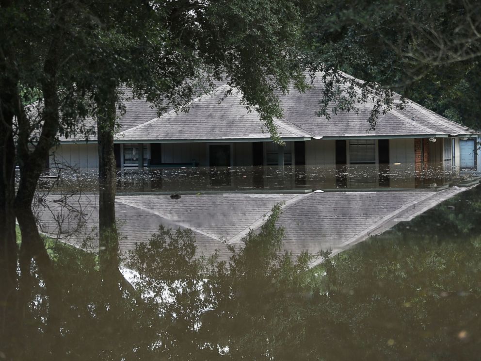 PHOTO: A flooded home is seen, Aug. 15, 2016, in Baton Rouge, Louisiana. 