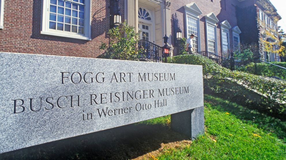 PHOTO: In this undated file photo, Harvards Fogg Museum is pictured in Cambridge, Mass.