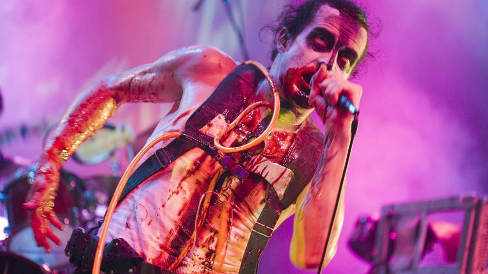 PHOTO: Skinny Puppy performing live onstage.