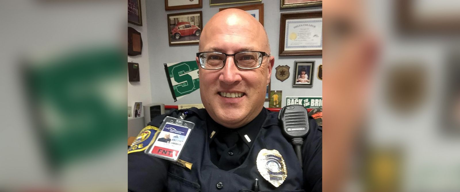 PHOTO: Lt. Jeff Neville, an airport police officer at Bishop International Airport in Flint, Michigan, was stabbed at the airport on June 21, 2017.