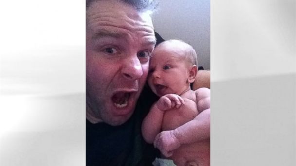 (Courtesy Eddie Wheeler) HT Dad Selfies Newborn nt 131023 16x9 608 Instant Index: Dads Selfies With Newborn Go Viral