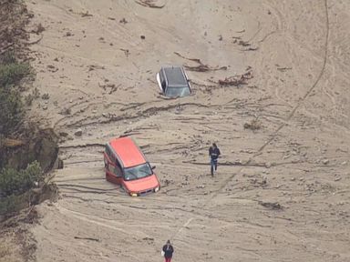 See the Dramatic Mudslides That Stranded LA Drivers