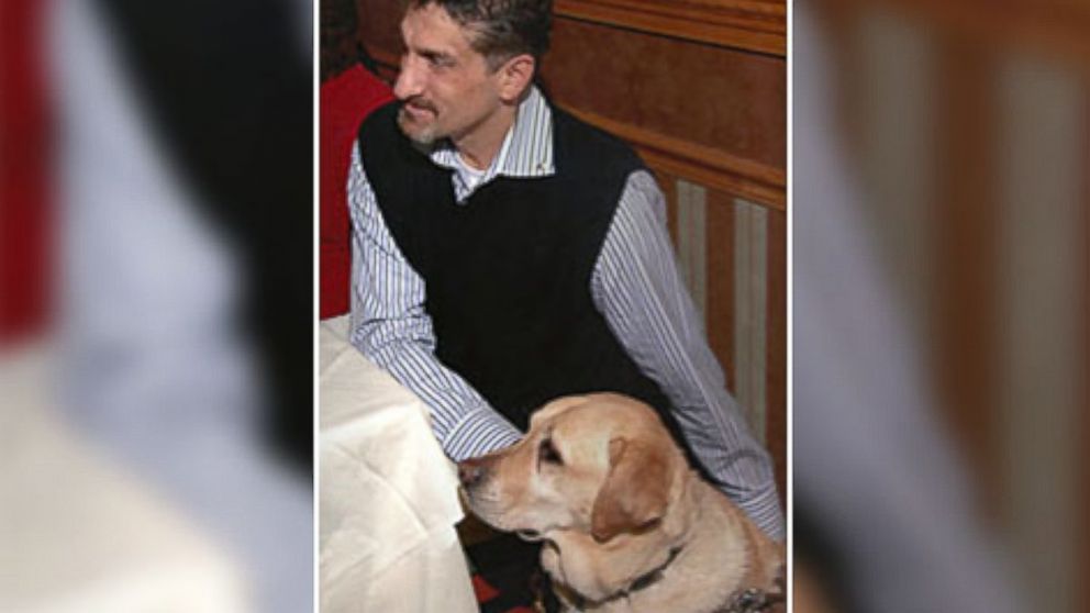 PHOTO: Long Island resident Albert Rizzi and his guide-dog Doxy.