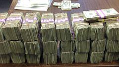 PHOTO: Meridian police say they seized hundreds of thousands of dollars in cash during a routine traffic stop. 