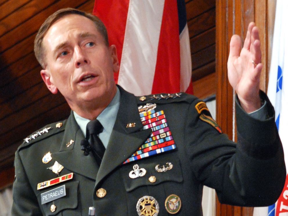 PHOTO: U.S. Army Gen. David H. Petraeus, then commander of U.S. Central Command, speaking at a leadership and counterinsurgency symposium in Washington, Sept. 23, 2009.