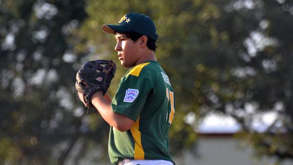 PHOTO: Twelver-year-old pitcher Emmett Parsutt Jr.