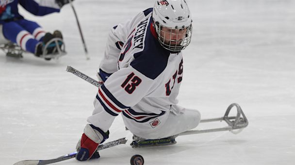 Wounded Marine Is a Rising Star in Sled Hockey HT joshua sweeney jef 130723 16x9 608 Wounded Marine Is a Rising Star in Sled Hockey