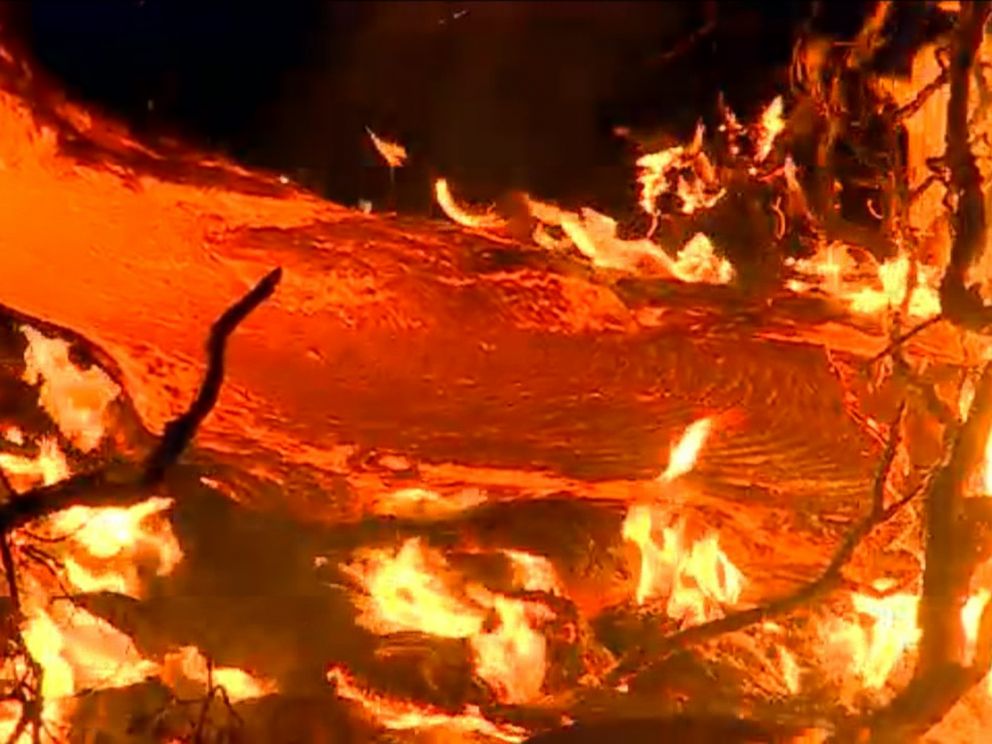 PHOTO: Residents in Pahoa, Hawaii are facing evacuation as a lava flow continues to advance.