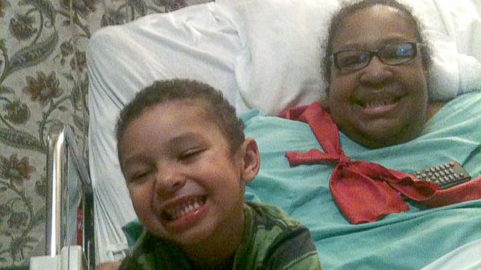 PHOTO: Margo Smith with her grandson, Markus Smith, at the Aurora nursing home East Hartford, Conn., Nov. 30, 2012.