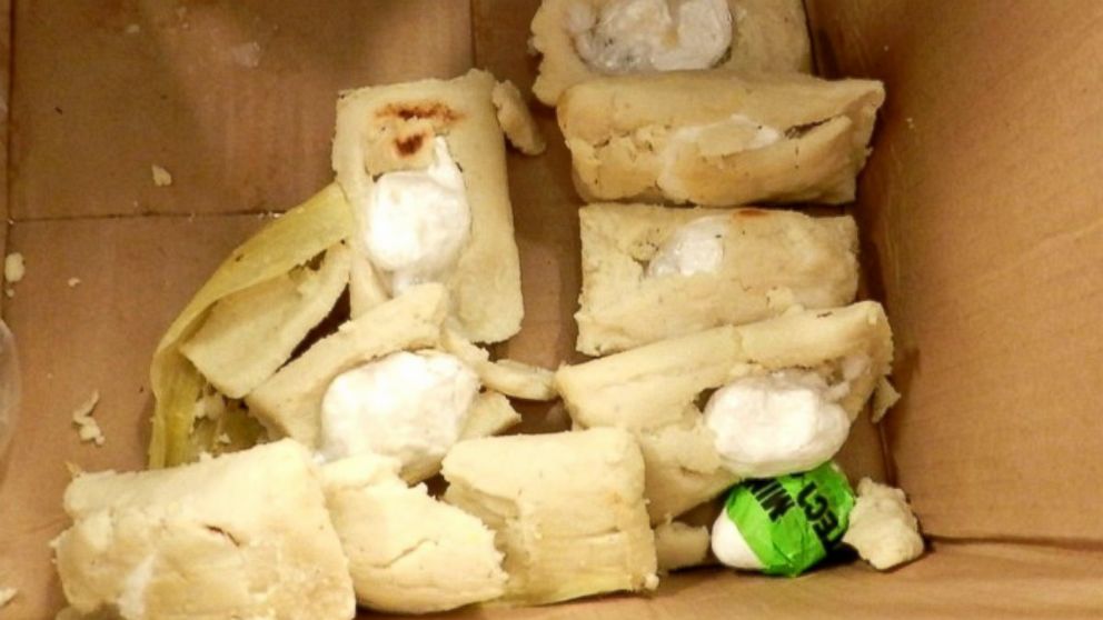 PHOTO: U.S. Customs and Border Protection officers at the George Bush Intercontinental Airport in Houston stopped a would be smuggler from bringing nearly 7 ounces of cocaine into the country in tamales, Aug. 22, 2014.