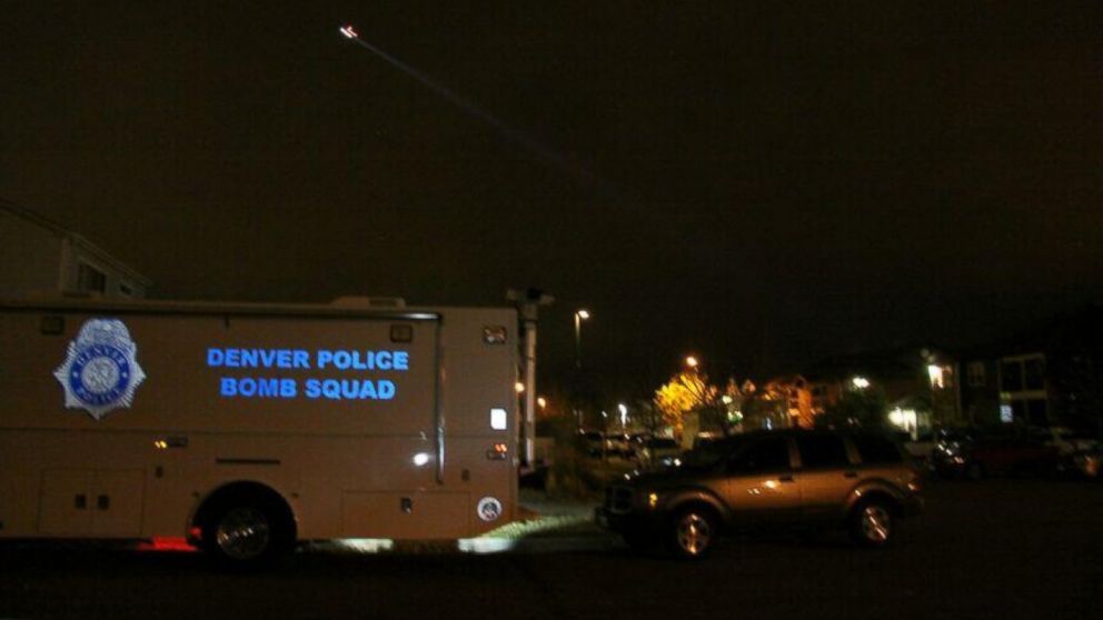 PHOTO: Denver police responded to a middle school after they say two men, believed to be armed, broke into the school Nov. 4, 2013. 