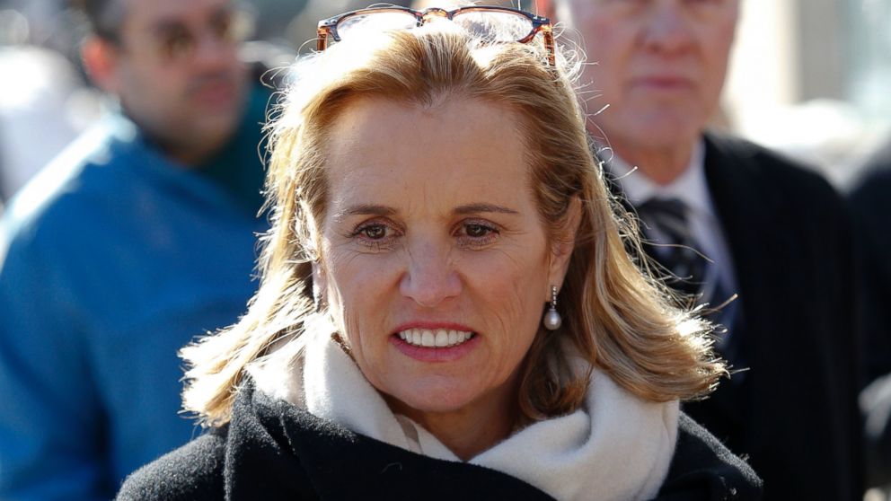 PHOTO: Kerry Kennedy exits the Westchester County Courthouse in White Plains, New York, February 28, 2014.