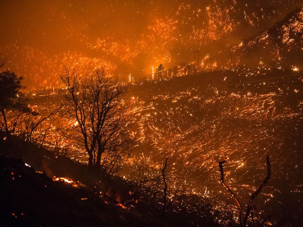 Strengthening Santa Ana winds return to Thomas Fire
