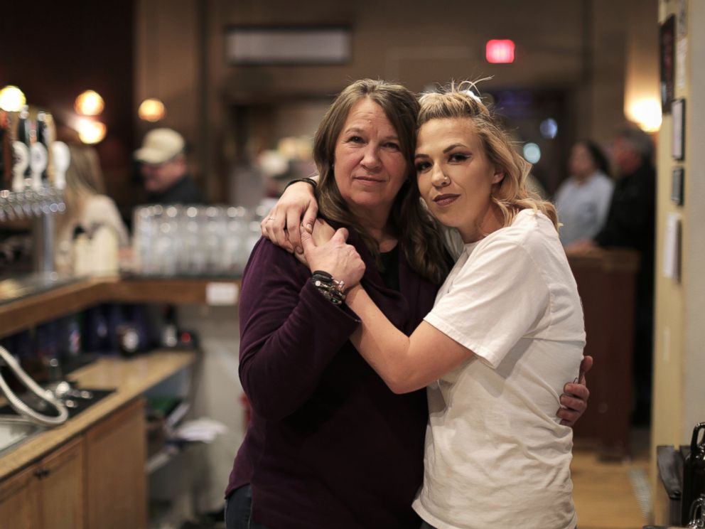 PHOTO: Stacey Moeller and her daughter Kelci Luken at the Gillette Brewing Company which is owned by a local coal miner. Luken works there part time.