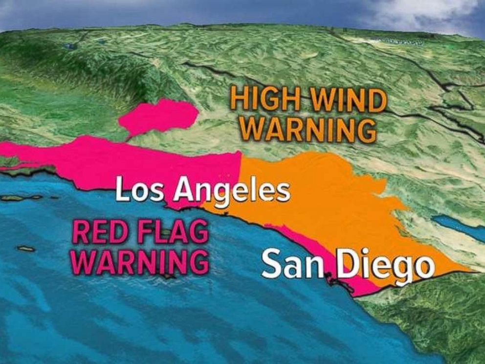 Southern California will be under red flag warnings for another day on Friday.