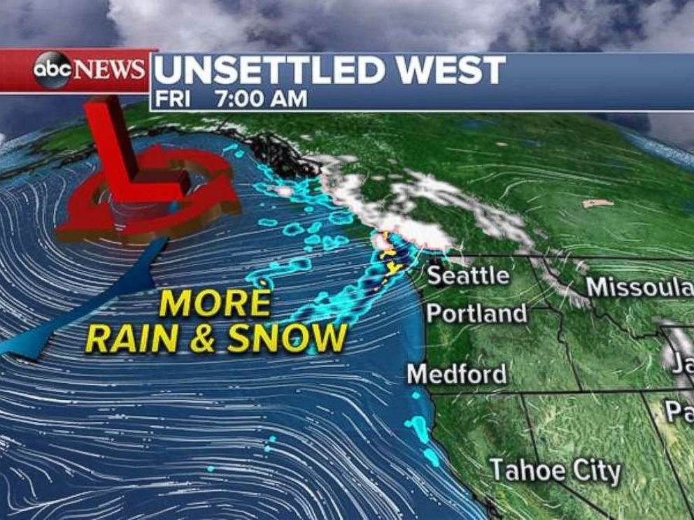 Rain and snow are already falling ahead of a storm system set to hit the Northwest.
