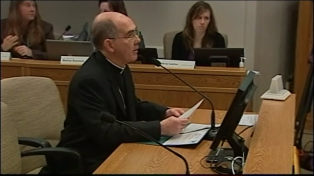 PHOTO: Seattle Archbishop J. Peter Sartain has encouraged area churches to hold petition drives for Referendum 74, which would pose the gay marriage law to voters during the November elections if opposition groups can get the requisite 120,000 signatures
