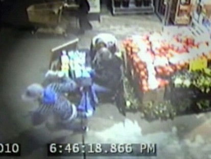 VIDEO: Surveillance footage shows a man stealing money from Girl Scout Beverly Reed.