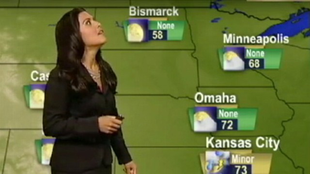 VIDEO: East coast earthquake strikes during Jeannette Calles Accuweather report.