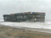Ahoy! Massive Barge Hits Land