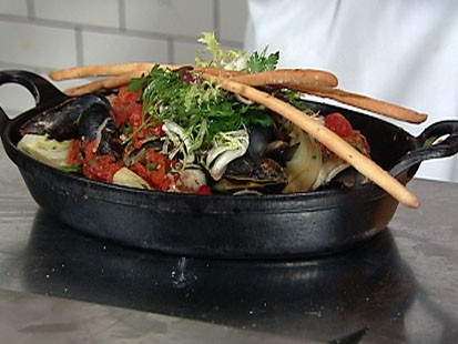 VIDEO: Almond chef Jason Weiner cooks this peasant fish dish.
