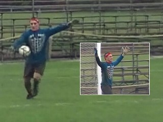 Soccer Goalie Scores Goal From Across Field