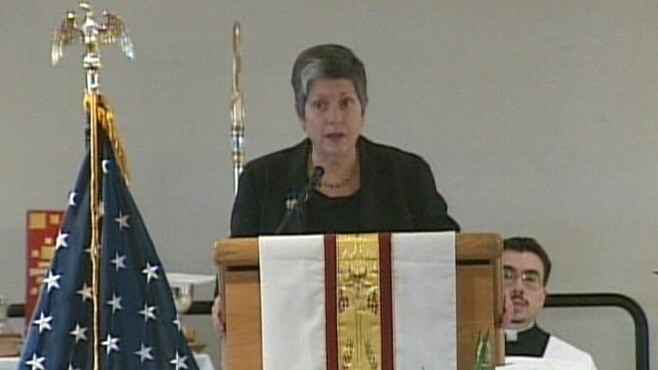 VIDEO: Homeland Security Secretary Janet Napolitano eulogized slain Jaime Zapata.